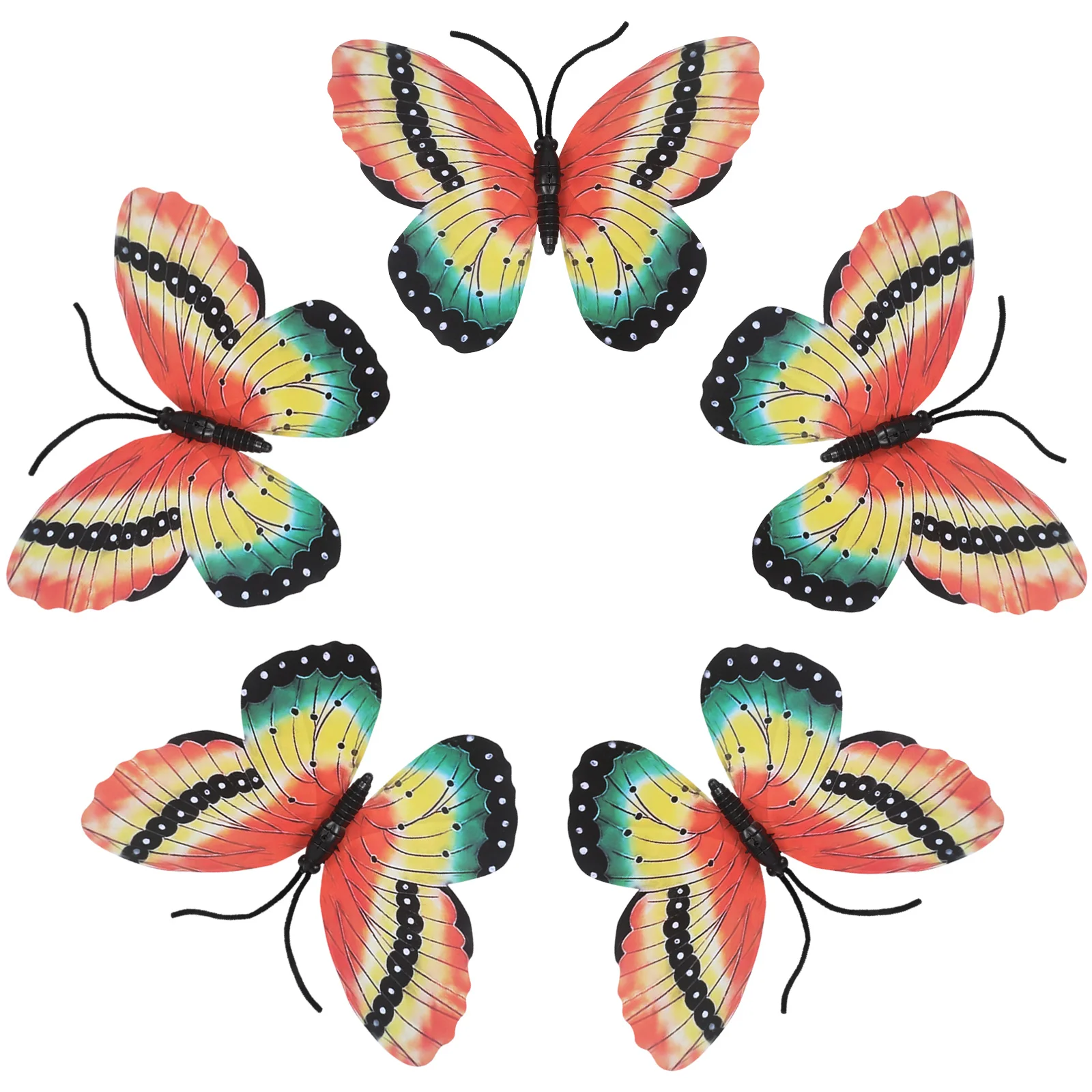 Accessoires papillon 40Cm, 5 pièces, décorations portables élégantes pour spectacles de danse, spectacle sur scène pour enfants, accessoires de fête de mariage