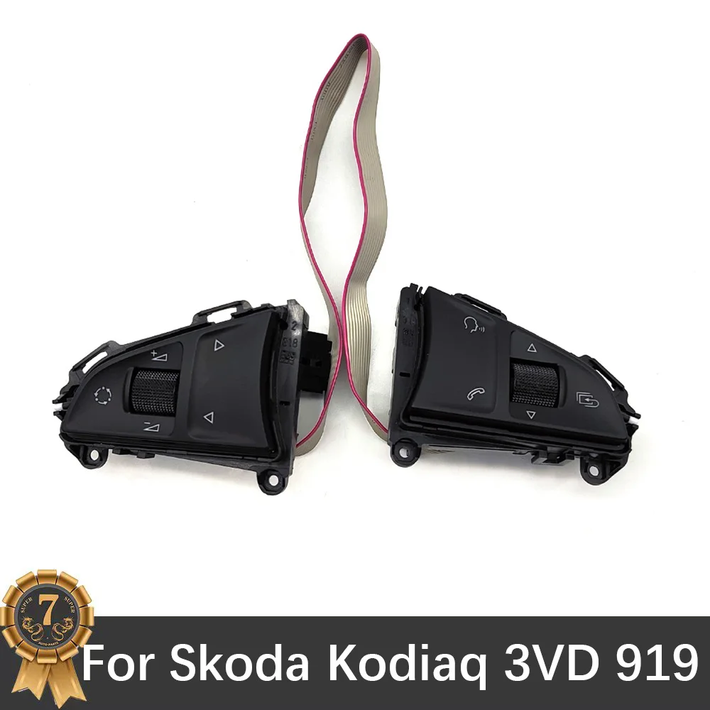 

For Skoda Kodiaq Multifunction Steering Wheel Key Button Switch 3VD 919 719 3VD919719