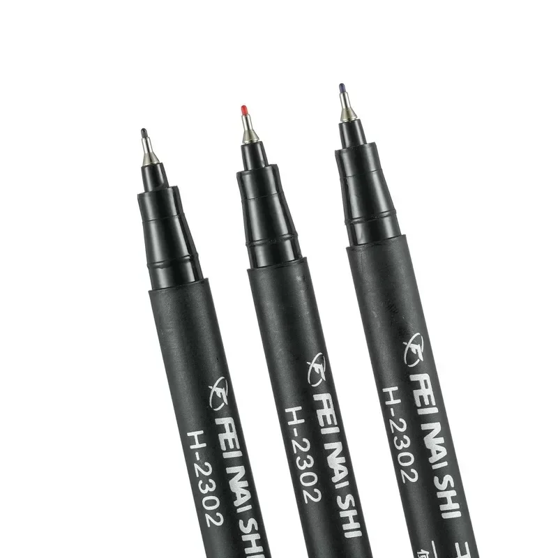 6 Pcs Erasable Whiteboard Pen 0.5/1.0mm Fine Point Black/Blue/Red Ink Blackboard Marker School Office Art Writing Stationery image 3