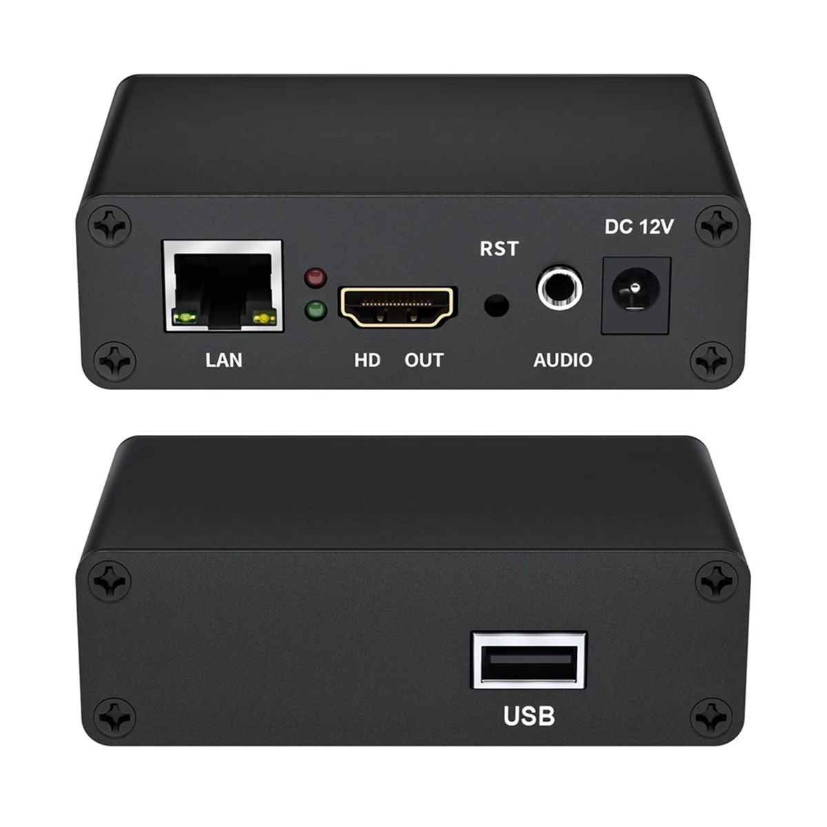 Sust-aHD videodecoder 1080P@30FPS, ondersteunt H.265/H.264, livestreaming voor YouTube, Facebook, RTMP, SRT UK