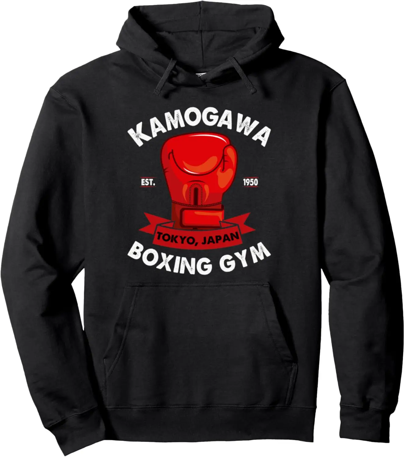 KBG(Kamogawa) Boxing Gym Tokyo, Japan Est 1950 Boxing Gloves Pullover Hoodie Unisex Autumn Streetwear Tops Funny Hoodie