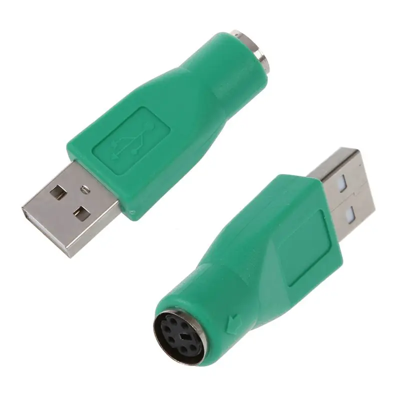 

2 адаптера PS/2 «мама» на USB «папа» для клавиатуры и мыши-HDL