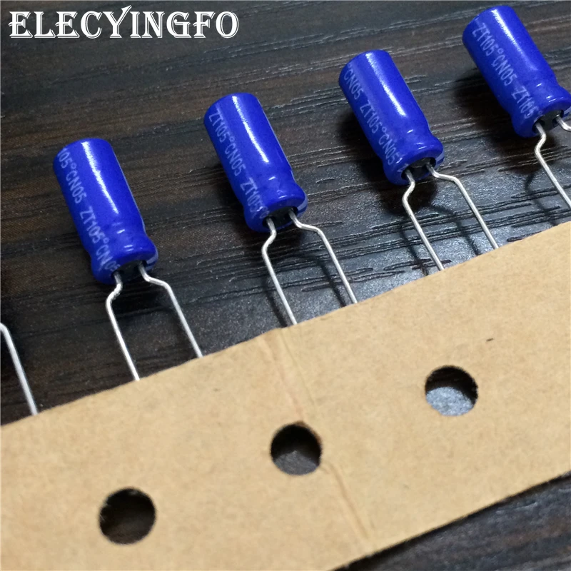 20pcs 1uF 200V1UF TaiWan HEC ZT Series 5x11mm 200V1uF Aluminum Electrolytic Capacitors