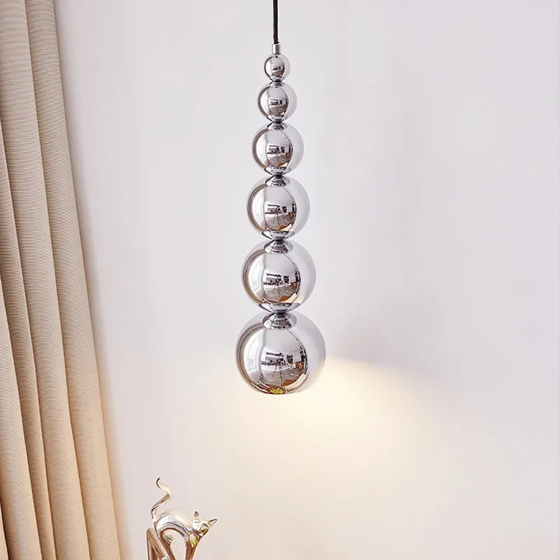 

Bauhaus modern simple bedroom bedside lamp creative personality window restaurant bar single head gourd small chandelier