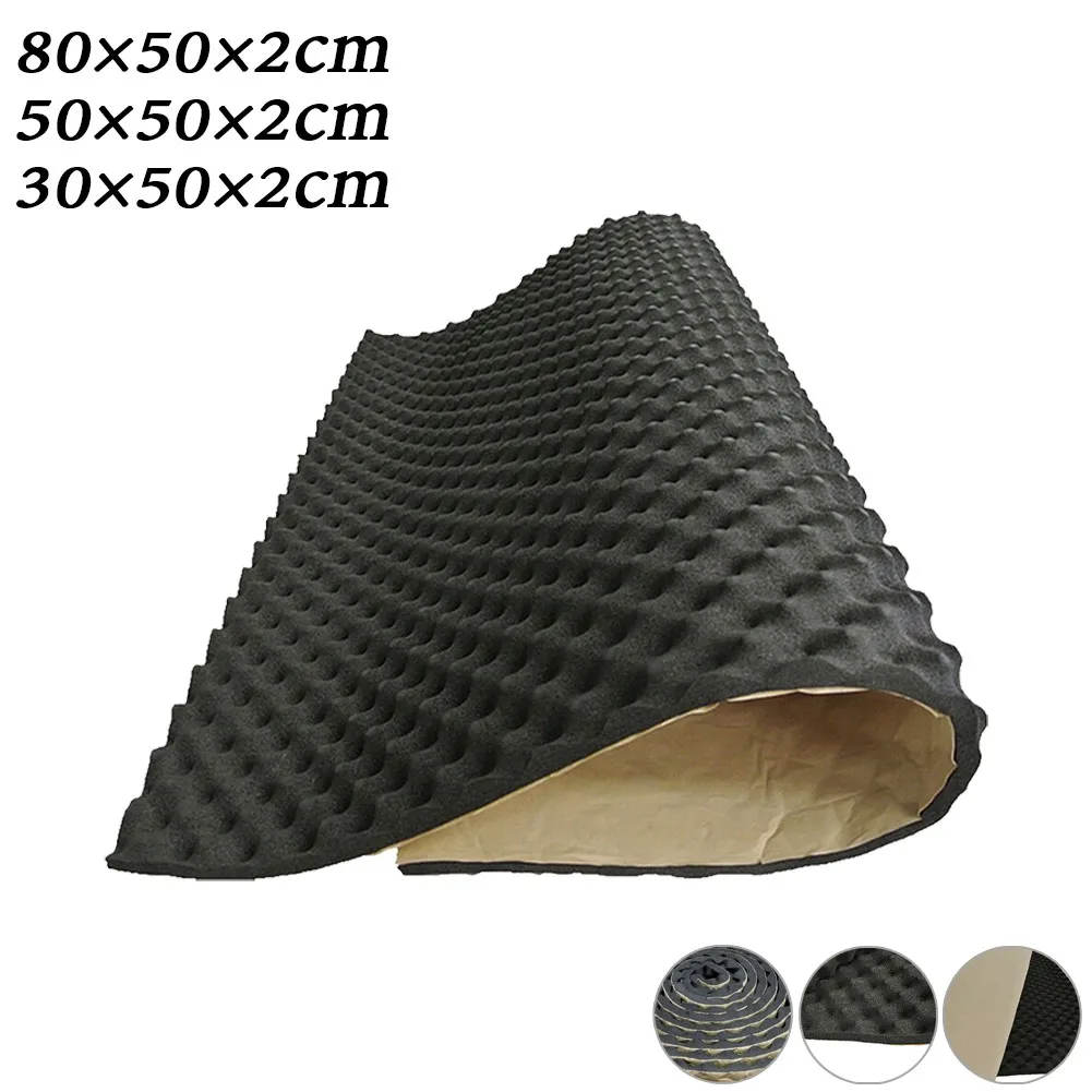 2 cm Auto Sound Deadener Lärm Isolierung Akustische Dämpfung Schaum Subwoofer Matte Schallschutz Für Fahrzeug Innen Außen