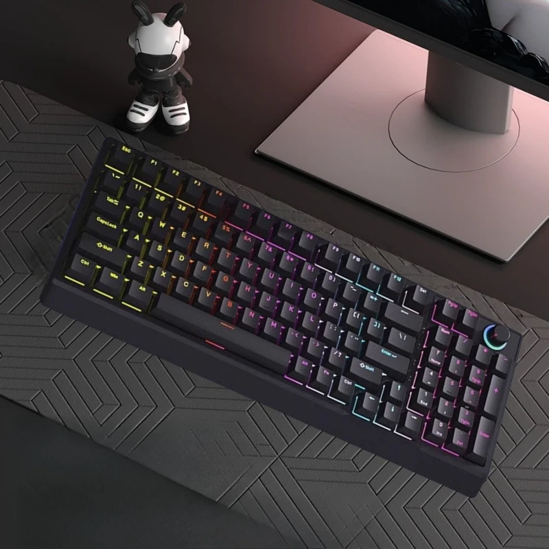 คีย์บอร์ดการ์ตูนเครยอนชินจัง คีย์บอร์ดเกมมิ่งเก็นการ์ คีย์บอร์ดแบบมีสายพร้อมไฟแบ็คไลท์สุดเท่ ดีไซน์ตามหลักสรีรศาสตร์ ใช้ได้ในสำนักงาน