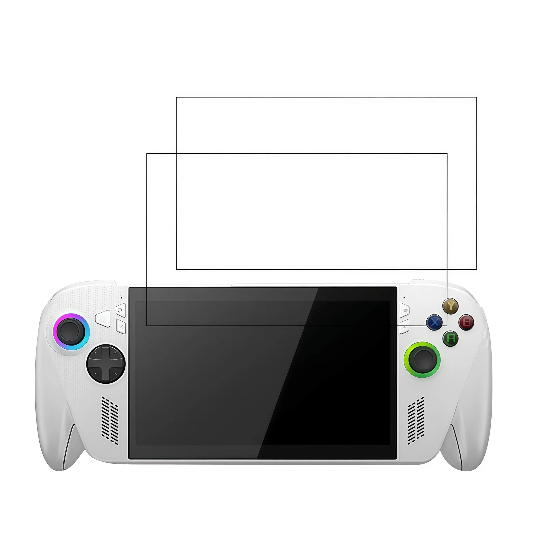 واقي شاشة وحدة التحكم في الألعاب لجهاز ROG Xbox Ally/X، زجاج مقسى عالي الدقة لمشغل الألعاب، طبقة حماية من الجلد بشاشة مضادة للخدش #5