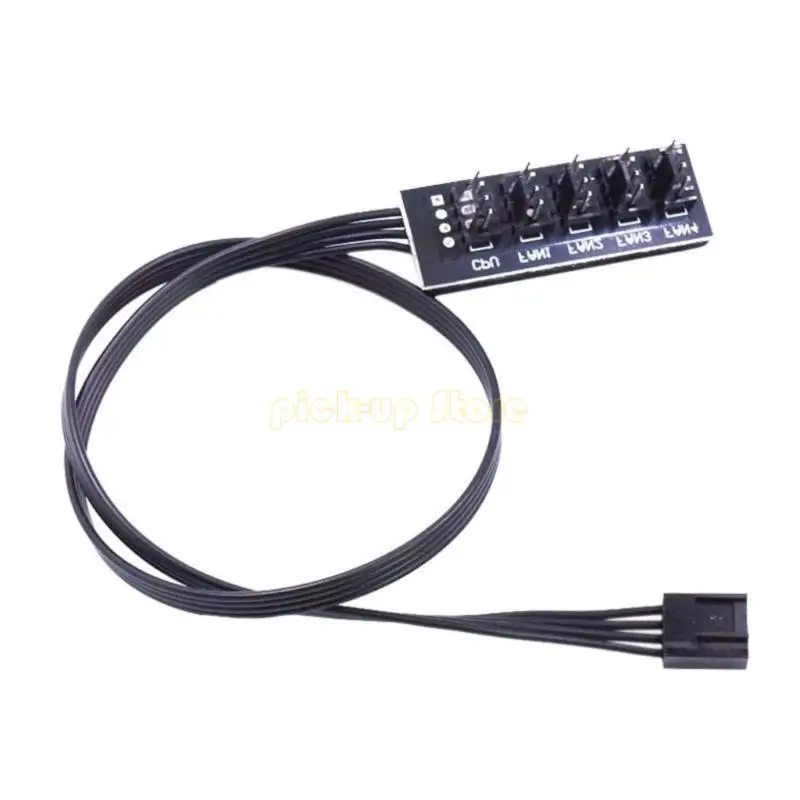 

Q5WA 4 PIN -PIN PWM PC HUB 1-4/5 Way Внутренний разгибательный кабель источника питания вентилятора