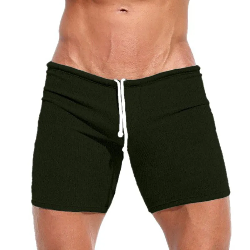 عطلة المنزل اللياقة البدنية قطعتين لينة مرونة عالية سليم صالح مخطط الجاكار الرجال الرياضة تصفح عادية متعددة المشهد السراويل #5