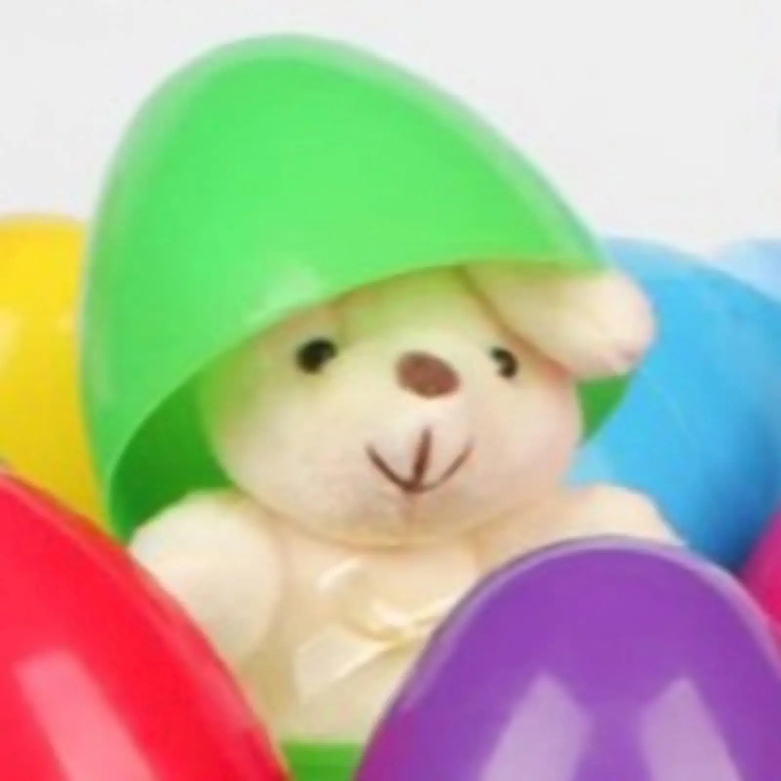 부활절 달걀과 봉제 토끼 장난감 세트 휴일 장식 장면 레이아웃 파티 소품