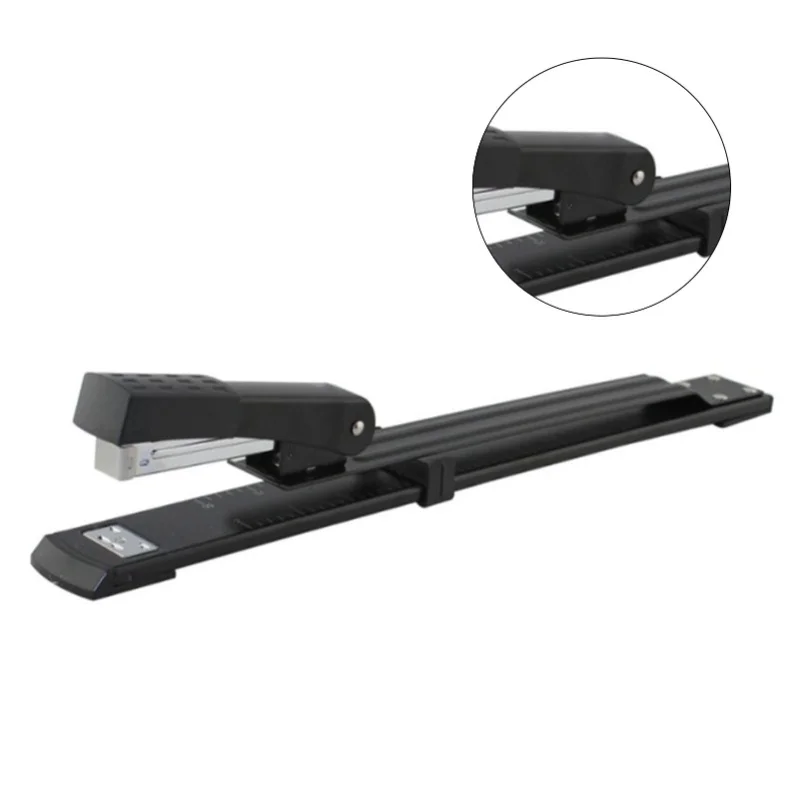Stapler Desktop Large Capacity Metal Long Arm Handheld Paper Stapler For Office School