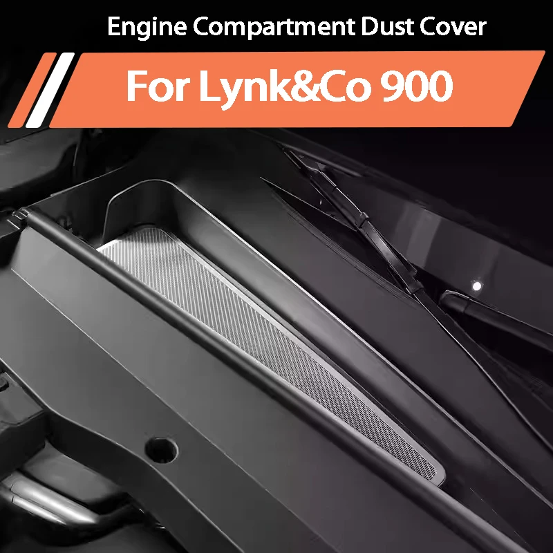 For Lynk&Co 900 2025-2026 Engine Compartment Dust Cover Water Guide Slot Protector Insect Proof Net Exterior Accessories
