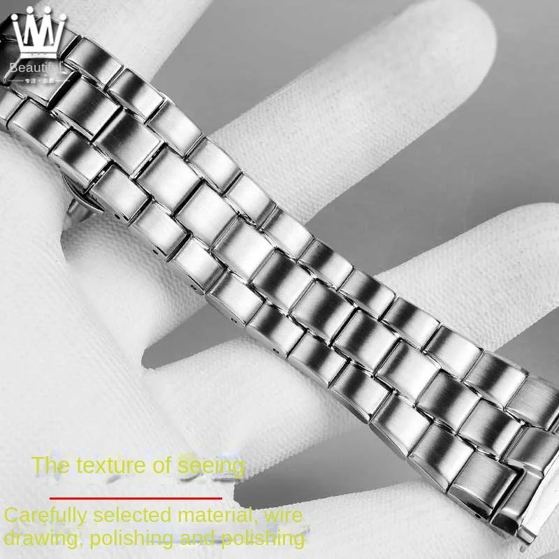 28mm For Seven Fridays Watch Strap Chain Stainless Steel Men's Watchband PS1/01M M202M Metal Clasp matte Bracelet Accessories