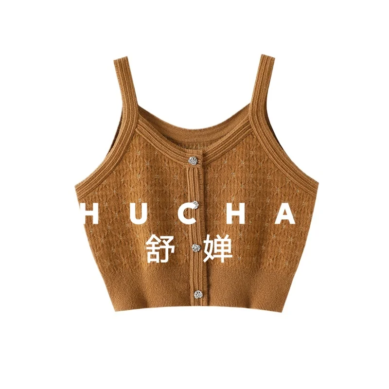 

Crew Neck 100% Pure Cashmere Sling Vest Women's Pure Cashmere Sweater Knitted Sweater Inside and Outside