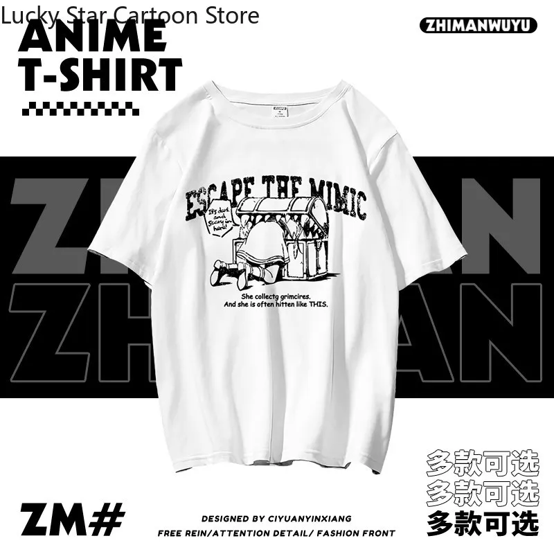 Frieren: Beyond Journey's End Anime T-Shirt Sommer Herren T-Shirt Casual Damen Rundhals Kurzarm T-Shirts Cosplay Geschenk Figuren