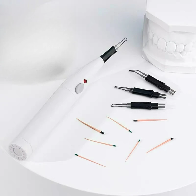 Endo Gutta Percha Point Cutter Obturation Pen Root Canal Rapid Heating Dental 4 Tips Gum Cutter Equipment Cordless Plugger