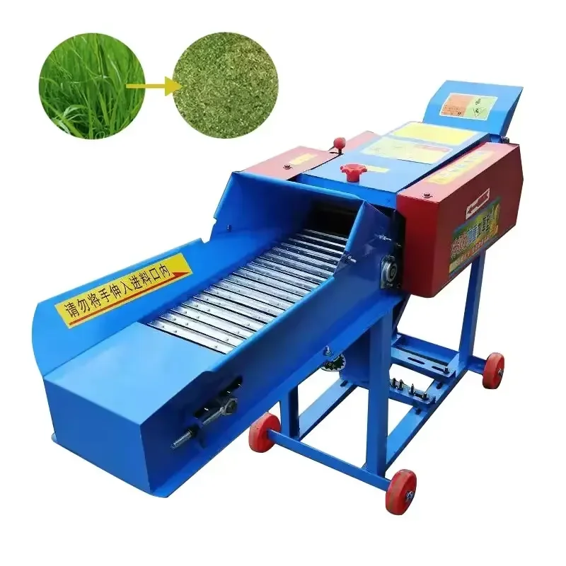 

Straw Crusher Poultry Animal Feed Making Grass Shredder Silage Chopper Hay Fodder Forage Chaff Cutter Machine 1-6 T/H