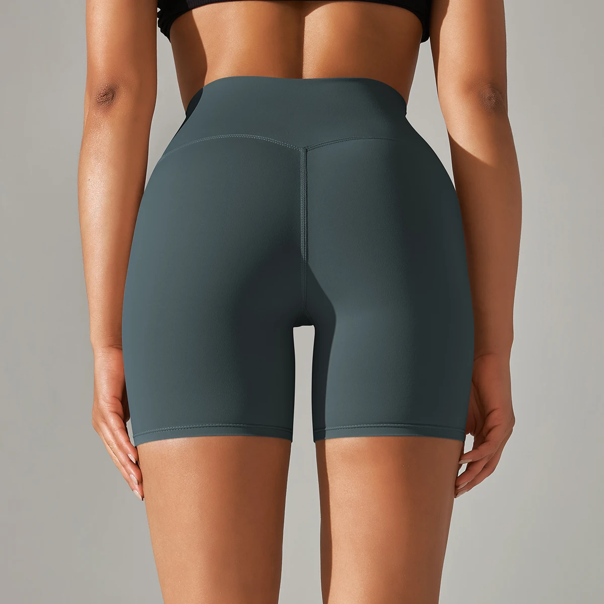 الصيف النساء اليوغا السراويل عارية يشعر السراويل الرياضية اللياقة البدنية الجوارب عالية الخصر Gmy الجري رفع الملابس تجريب الدراجات السراويل