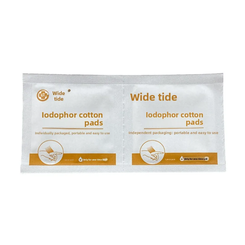 وسادات قطنية بوفيدون يودين للاستعمال مرة واحدة - عبوة كبيرة للاستخدام المنزلي والسفر مناديل التنظيف المعقمة للتطهير والتطهير
