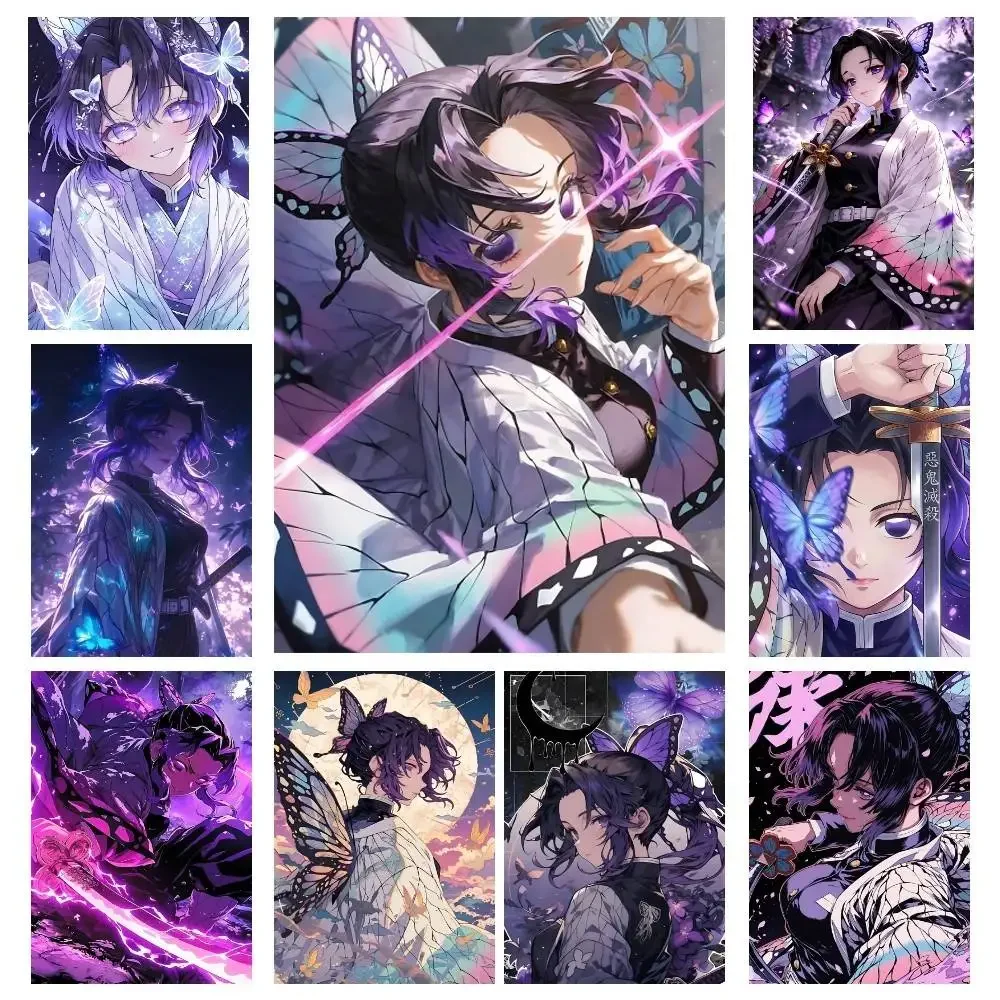 Shinobu K-Kocho Japanese samurai Anime Posters High Quality Self-adhesive Wall Art Decorations Color Prints Sticky