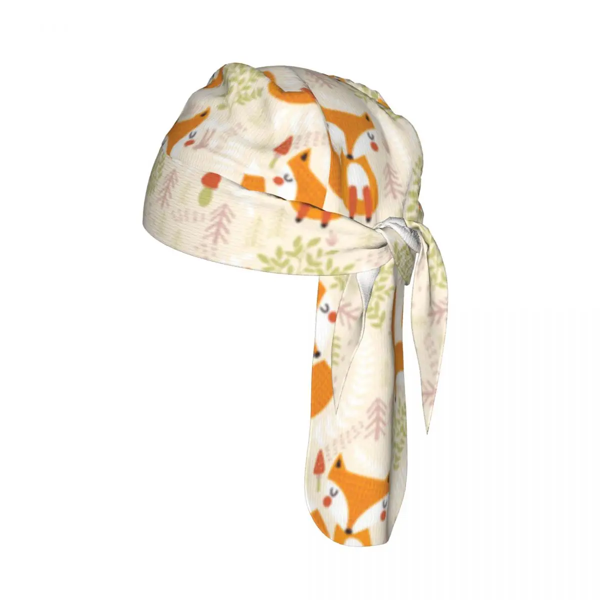 

Bicycle Headband Cap Cute Fox Illustration Cycling Headscarf Quick-dry Sun-Protective Hat Head Scarf