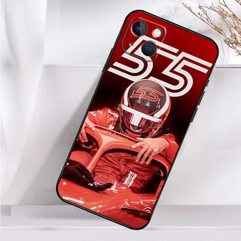 Carlos Sainz F1 Case For iPhone 14 13 12 11 16 15 Pro Max Mini Cover X XR XS 8 7 14 16 15 Plus Accessories