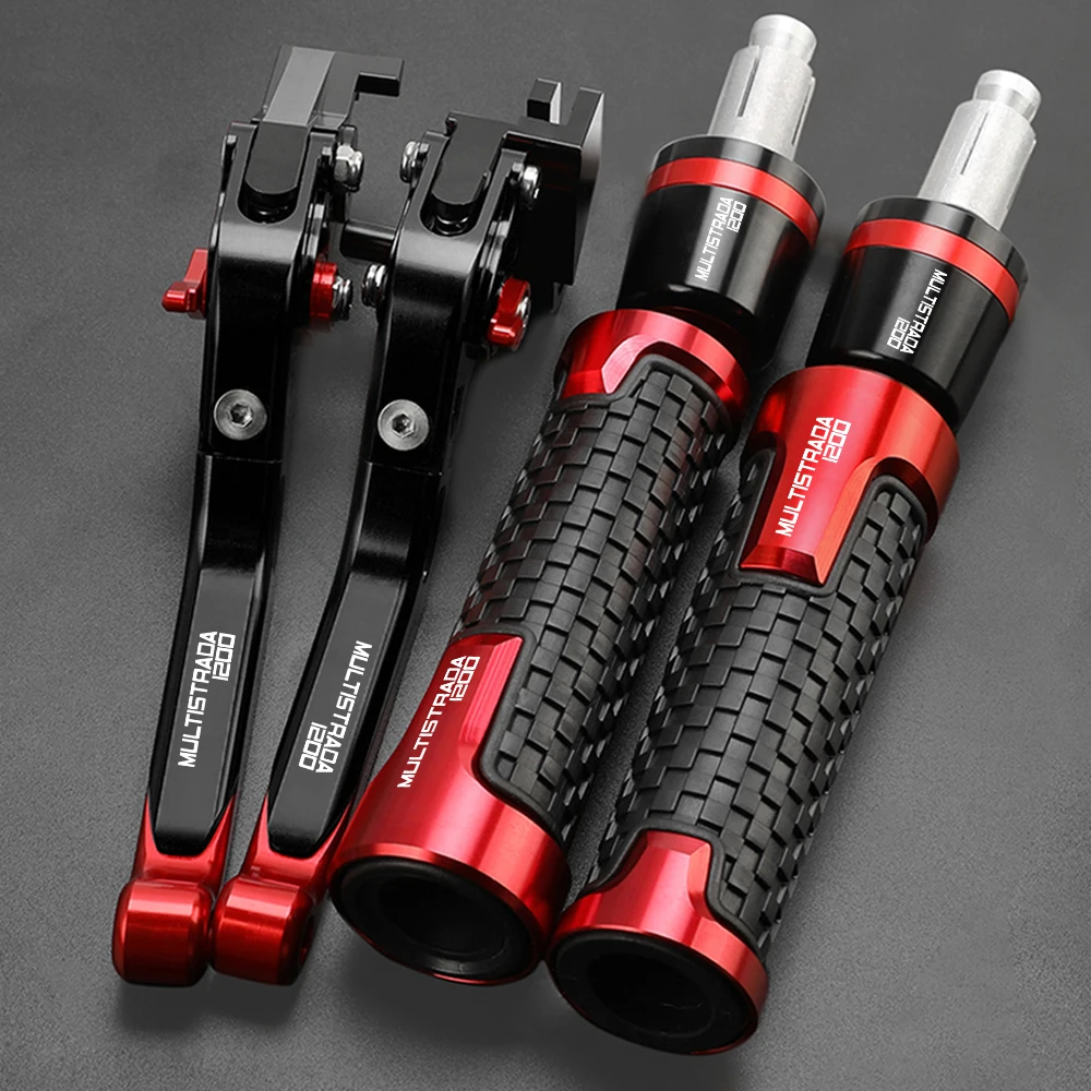 

For DUCATI MULTISTRADA1200 2010-2016 2015 Motorcycle Adjustable Brake Clutch Lever Handle Bar Hand Grips Ends MULTISTRADA 1200