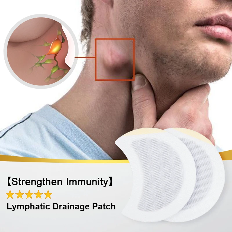 6/18/30Pcs Sumifun Lymphatic Detox Patch Remove Neck Armpit Lymph Gland Sticker Lump Nodes Swelling Pain Relief Medical Plaster