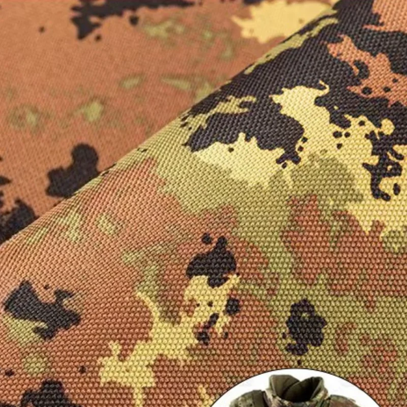 Italian Digital Camouflage Polyester-Cotton Check Fabric Comfortable Breathable Durable Outdoor Tactical Frogman Suit Fabric DIY