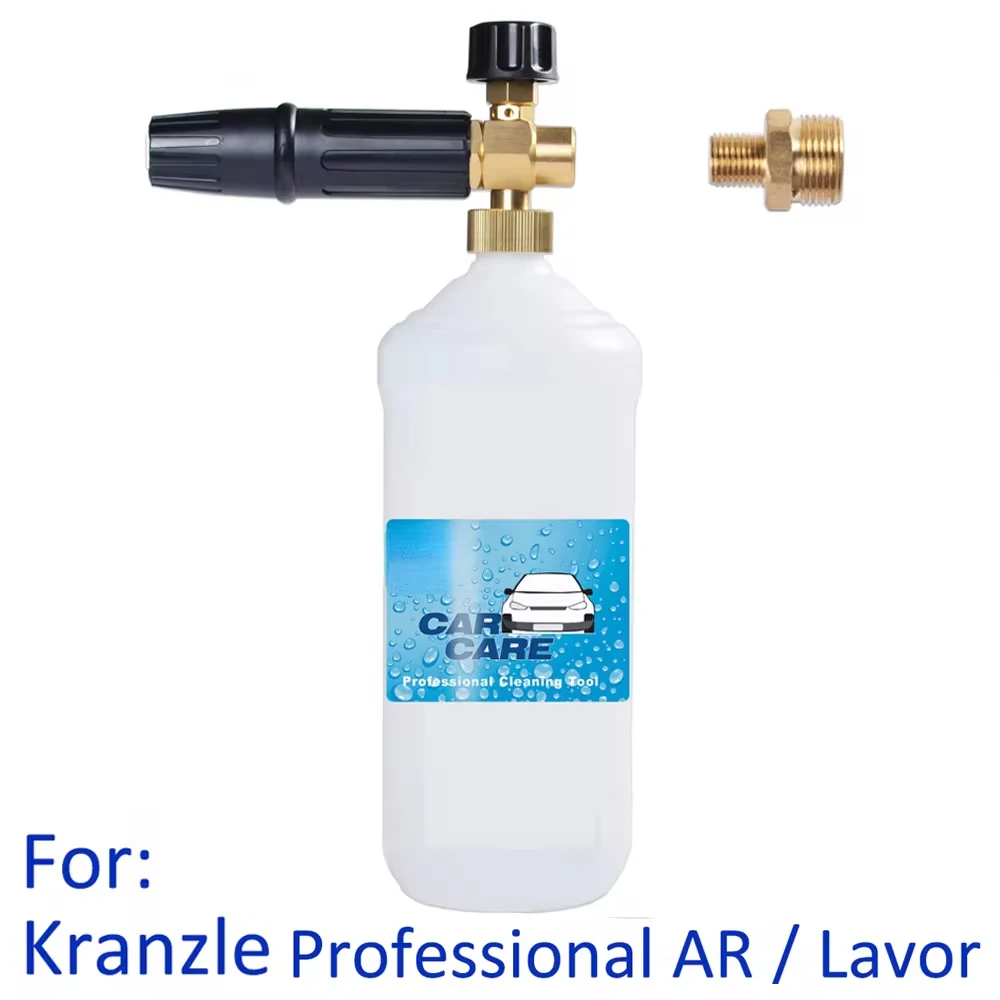 Foam Cannon Snow Foam Lance Foam Generator for Gasoline Professional Pressure Washer Kranzle AR Lavor GP Generac