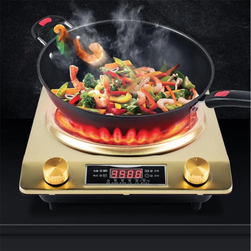 3500W Electric Induction Cooker Household Intelligent Induction Cooker Mini Heating Stove Hot Plate Coffee Tea Heater Hot Pot