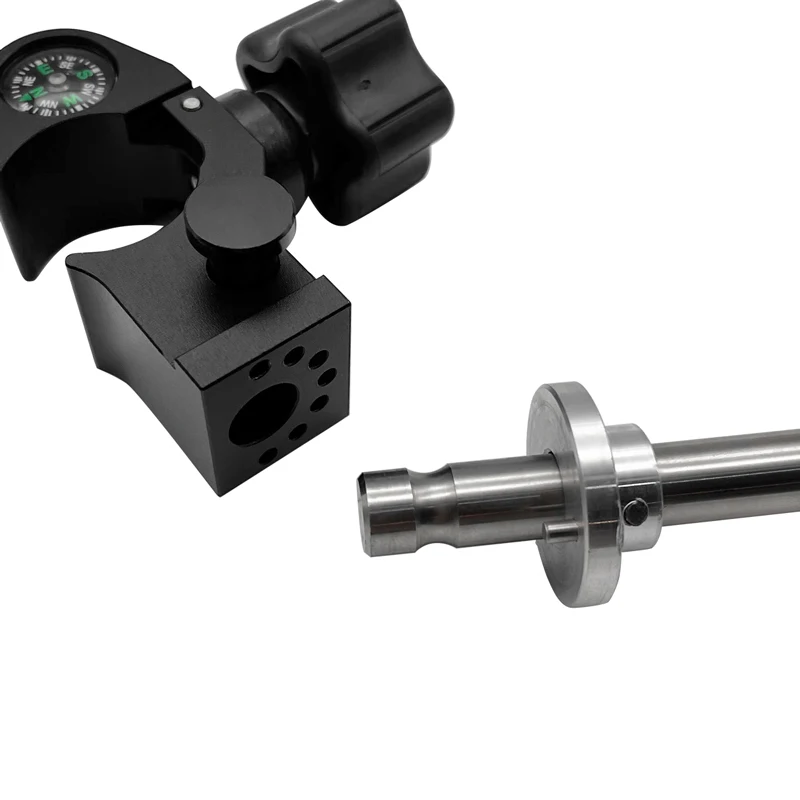 Notebook Handbook Flat Bracket With Compass Clamp Hand-held for Outdoor Geographic Surveying Tablet Support Open Data Collector