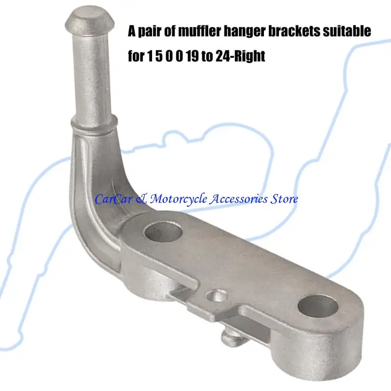 

G5AD Passenger Side Rear Right Exhaust Muffler Bracket Assembly for 1500 2019-2024 68395841AA Replacement Muffler Support