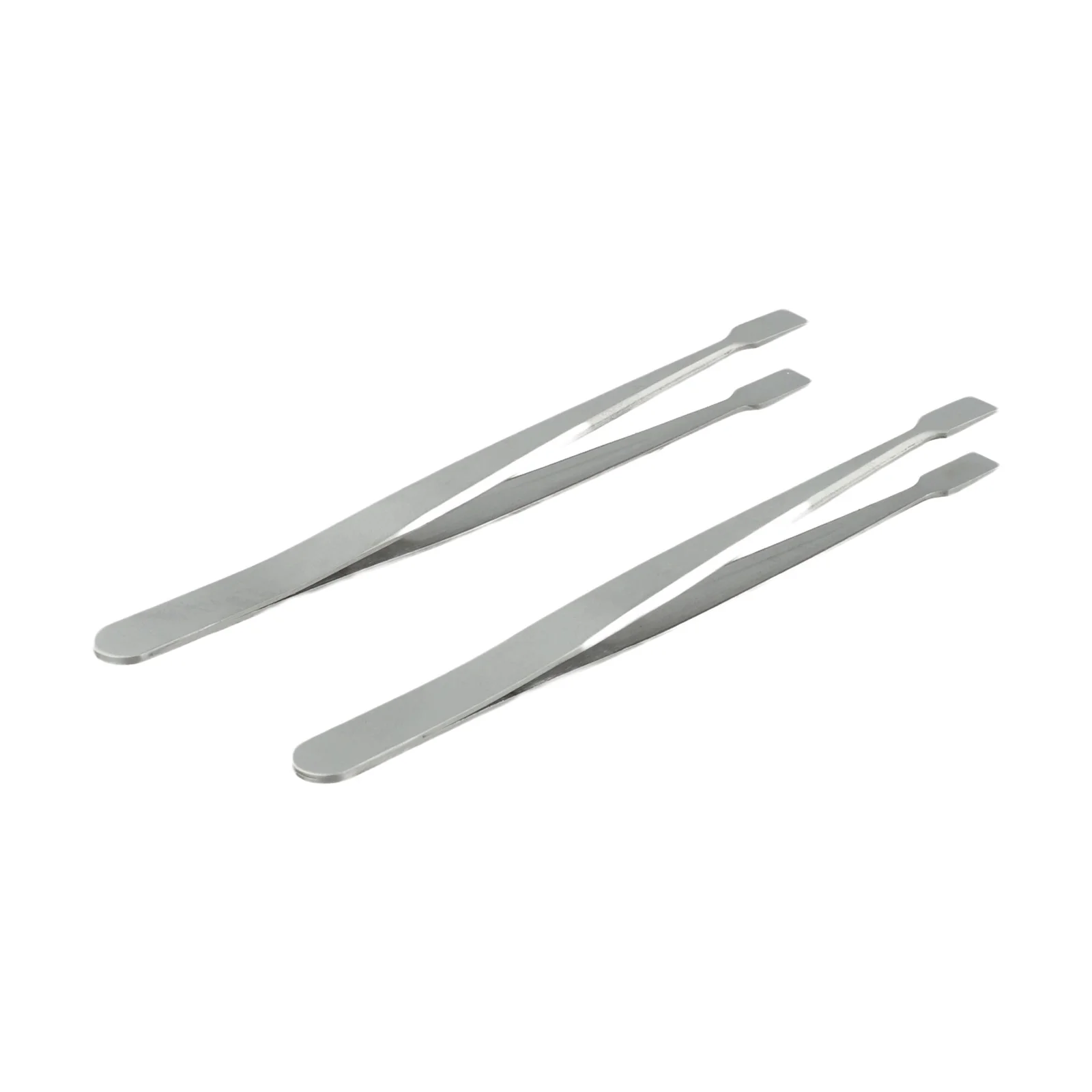 Stainless Steel Flat Tweezers Set for Collectors Handling Stamps Documents and Industrial Applications with Build