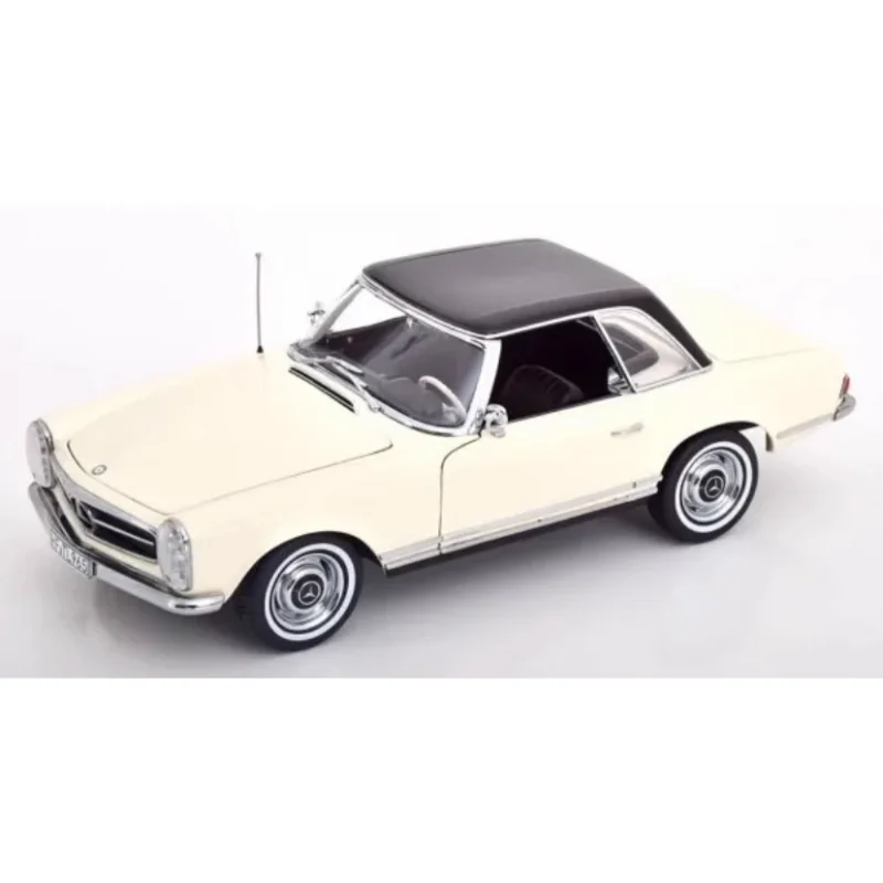 Diecast NOREV 1/18 Scale Benz 230 SL 1963 White Alloy Car Model Collectible Toy Gift Souvenir Display Ornament