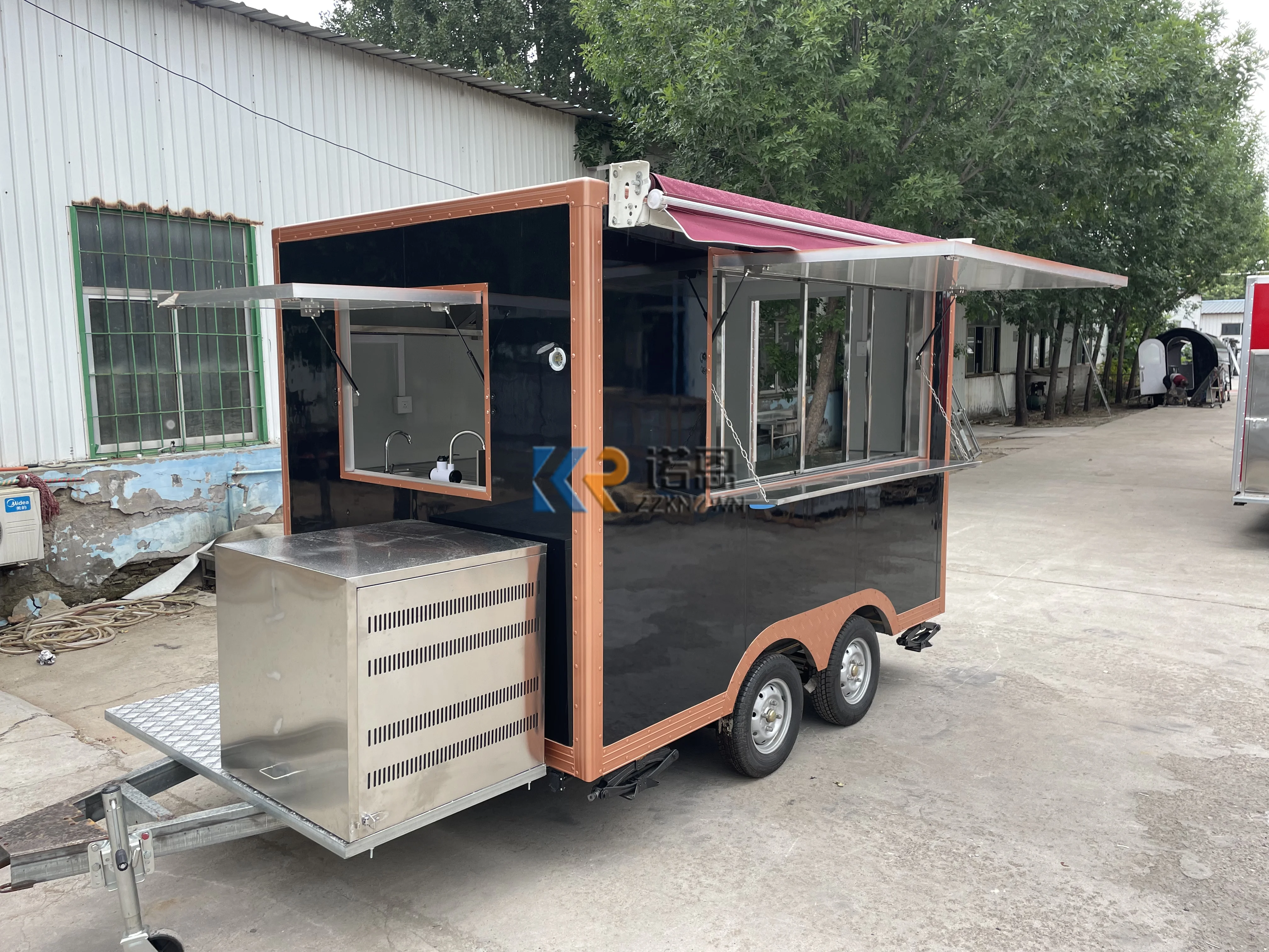 Food Truck For Vending On Street Customized Fast Food Concession Trailers For Sale