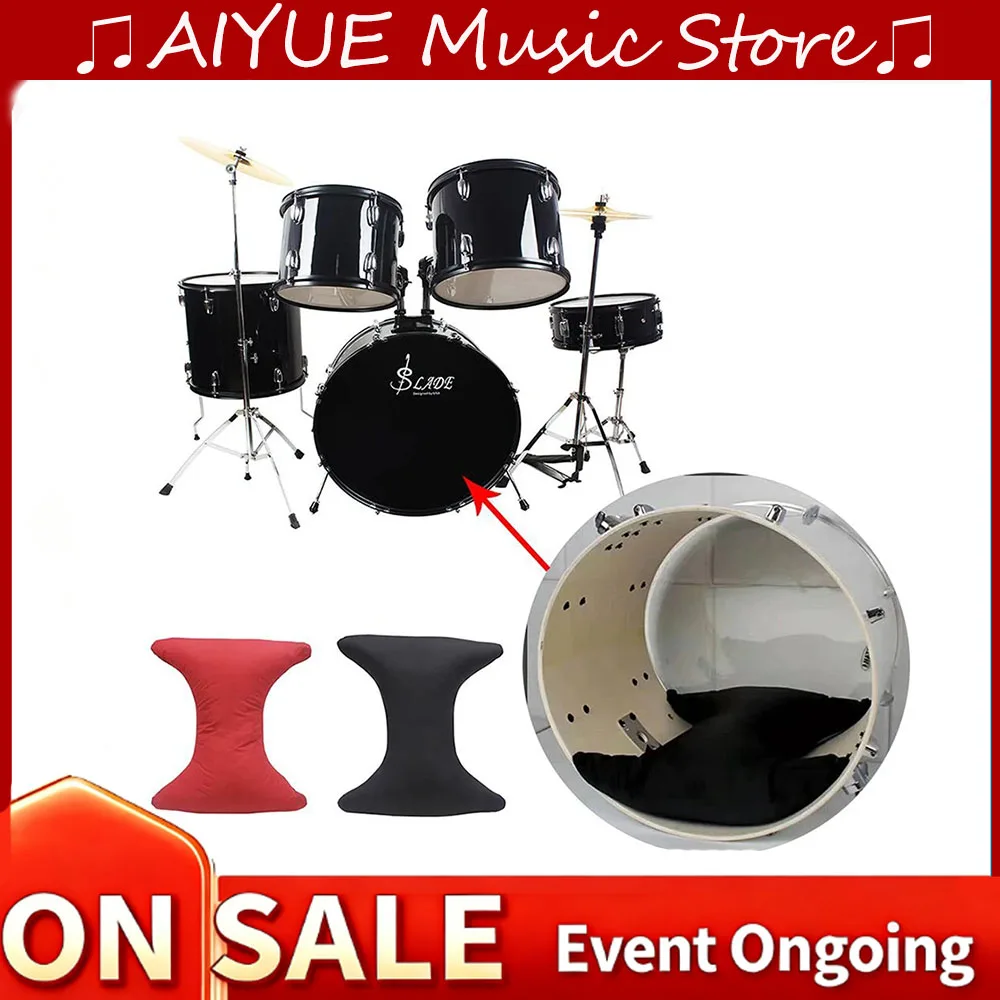 IRIN مجموعة طبلة كتم وسادة أدوات كاتم الصوت مواد ألياف عالية الجودة صوت المرطب طبلة باص أجزاء قرع موسيقى الجاز #1