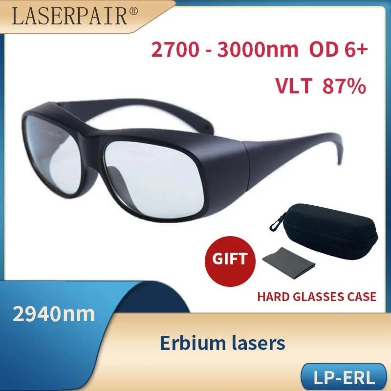 LaserPair OD6+ 2700 - 3000nm Laser Protection Goggles for 2940nm Er Laser Meet CE EN207