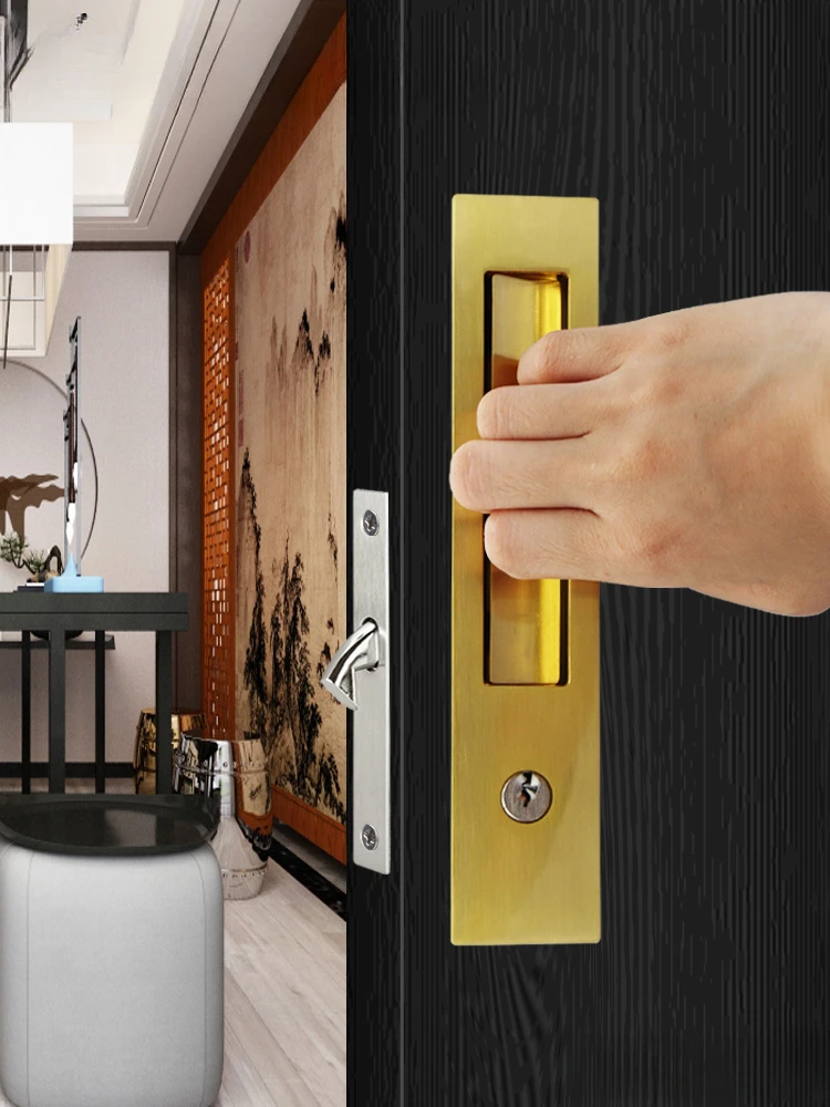 

Invisible Sliding Doorlock Indoor Hanging Sliding Doorlock Kitchen Hooklock Embedded Hidden Sliding Wooden Doorlock Hardwarelock