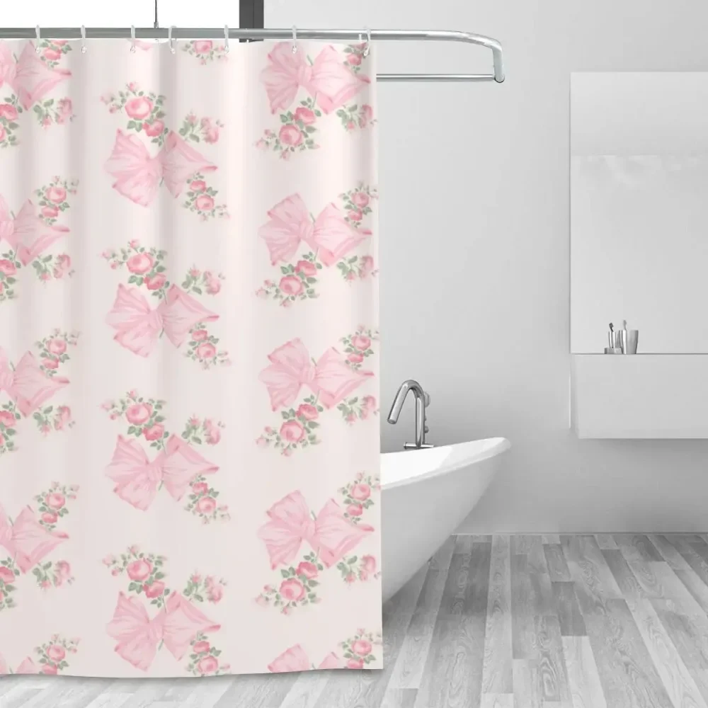 Shower Curtain with Hooks Personalized Pattern Bathroom Decor