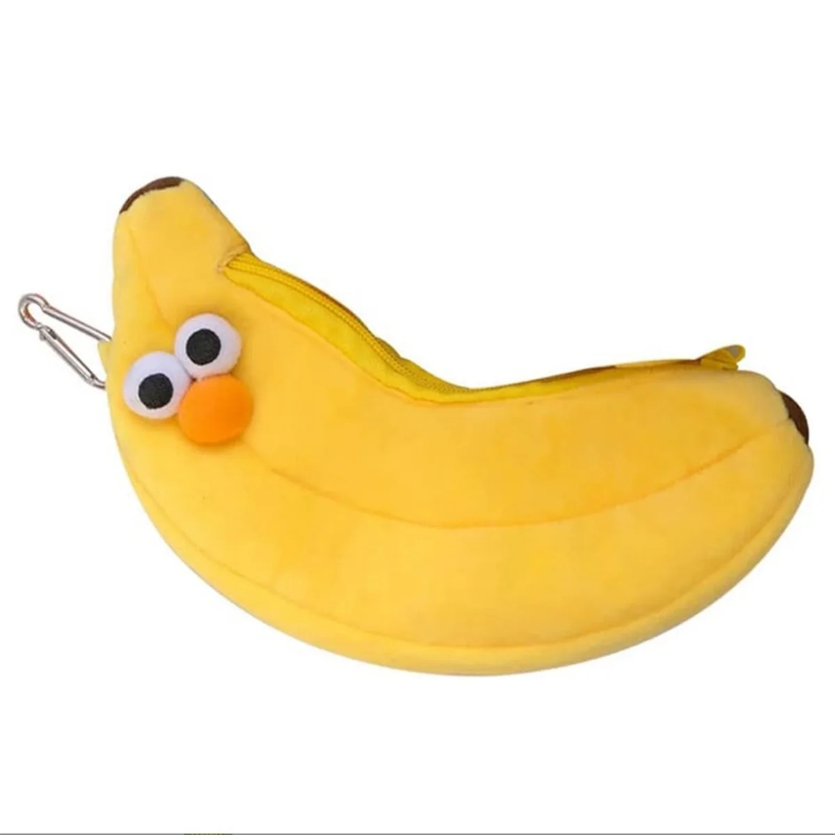 Creatives Novelty Funny Face Simulation Food Fruit Yellow Banana Character Soft Stuffed Clothes Pencil Box AASDS