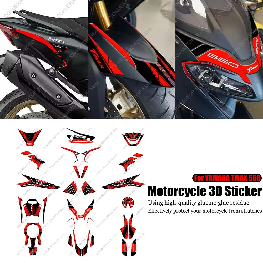 

For Tmax 560 tmax 560 Motorcycle Accessories 3D Protective Sticker Waterproof Sticker