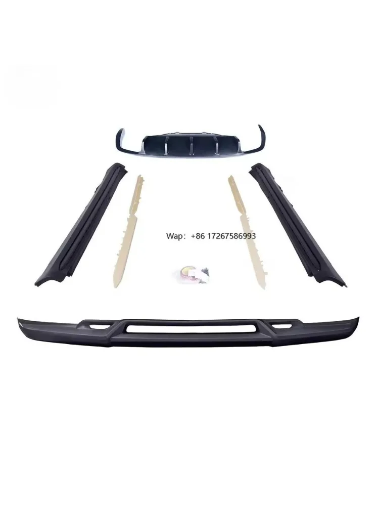 

KM for 2018-up Macan 95B.2 Upgrade PP & PU Material TKT- Style Bodykit Bumper Front Lip Side Skirts Rear Diffuse