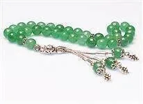 IQRAH Aventurine Stone Rosary (925 SETTING SILVER Fasetler)