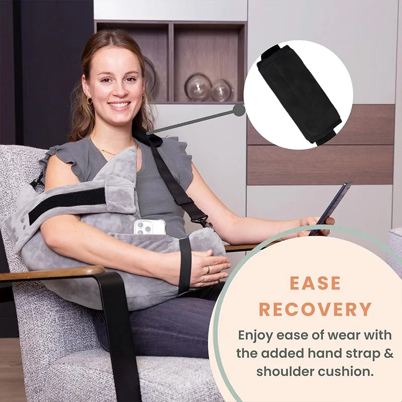 

Arm Support Pillow Elevated Shoulder Surgery Pillow Arm Rest Cushion Simple Style Velvet Polyester Fiber Filled Hand Pillow