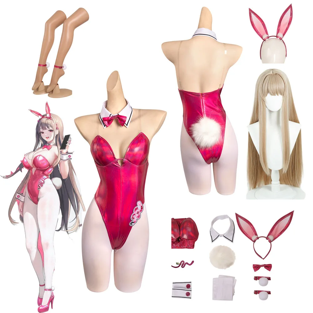 Bunny Girl Toxic Rabbit Viper Cosplay Fantasia Game NIKKE The Goddess Of Victory Disguise Costume Wig Sexy Women Fantasy Outfits