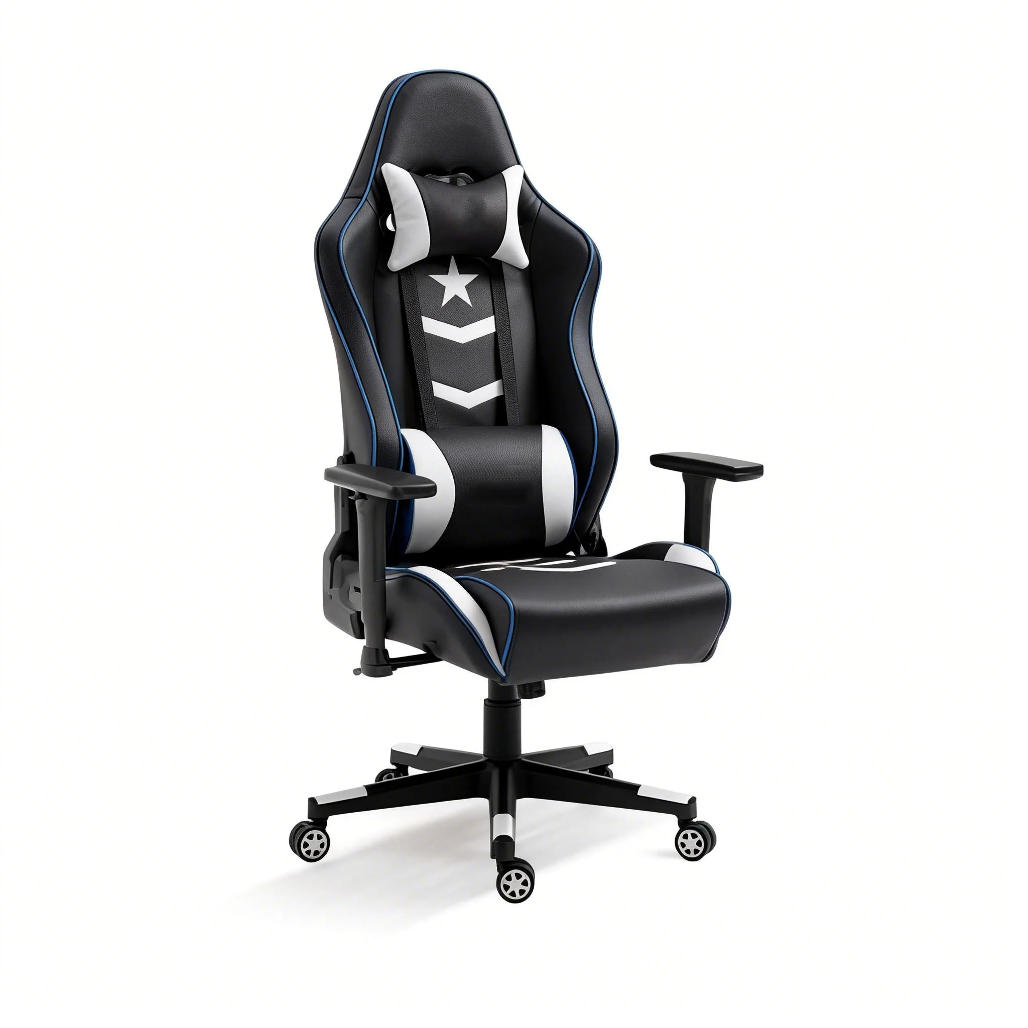 

Игровое кресло AJUNION ODM OEM с индивидуальным логотипом, из искусственной кожи, эргономичный дизайн, с массажным подголовником, черное, оптом