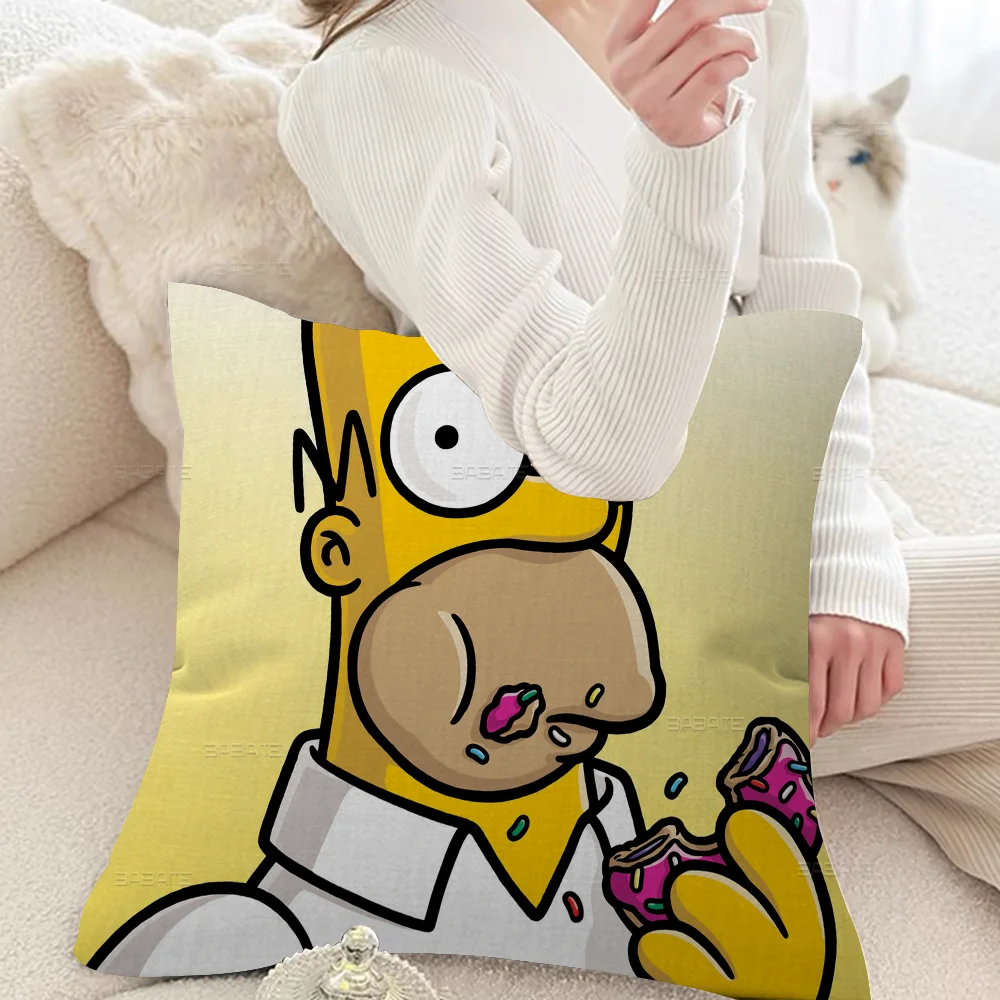 T-The-S-Simpsons Pillow Cover Design Cushion Cover Decor Holiday Decorati