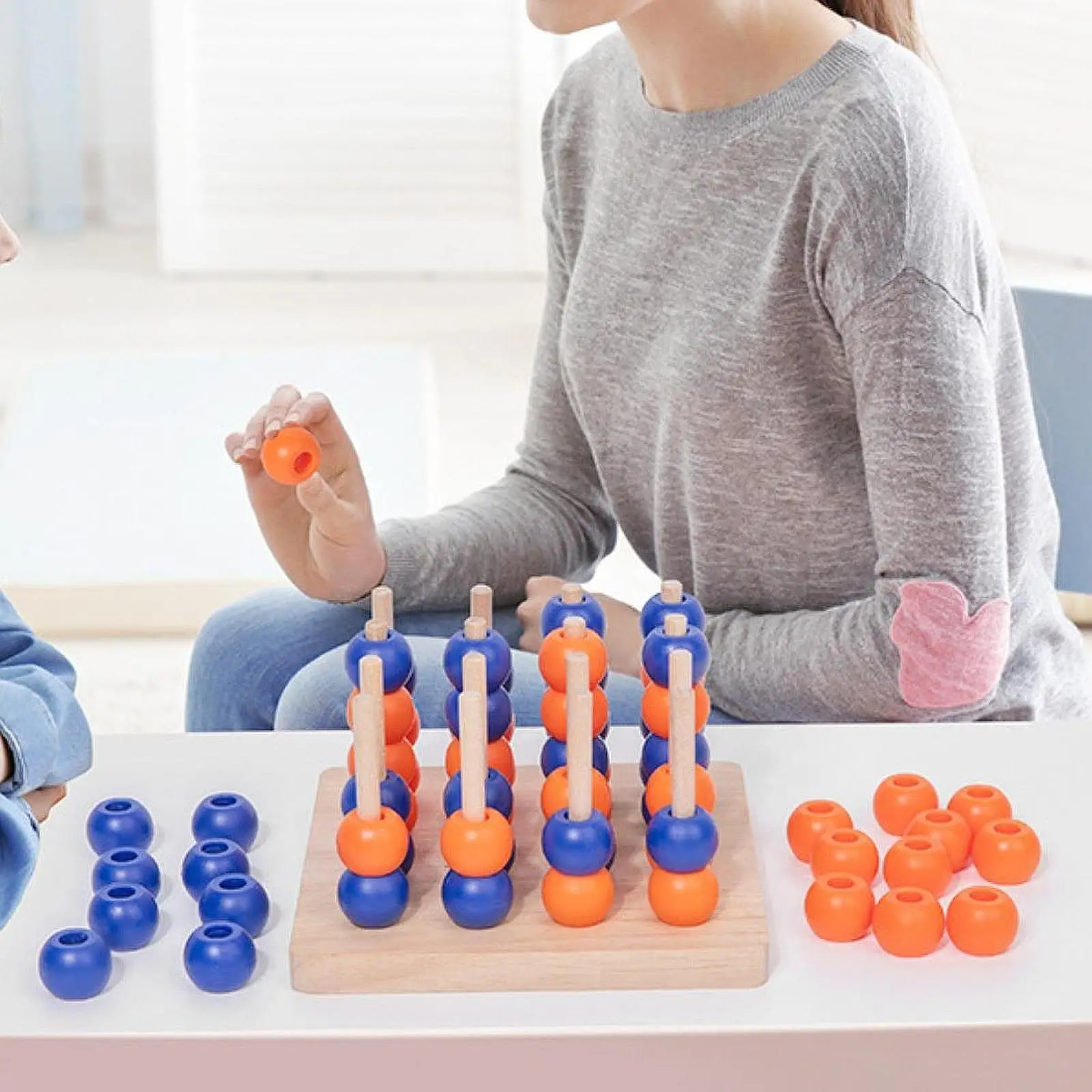 

Wooden Board Game Travel Portable Table Games 3D Classic Handmade Brain Teaser Toys for Team Party Professional Adults Families