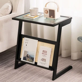 책 소파 사이드 테이블 인테리어 티, 간단한 호텔 코너 살롱, 작은 복도 발코니, 모던 커피 테이블, 노트북 보조 가구